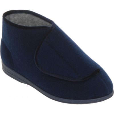 Cosyfeet Navy Boot Slipper (Eliza)