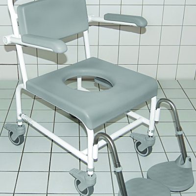 Stainless Steel Height Adjustable Shower/Commode Chairs