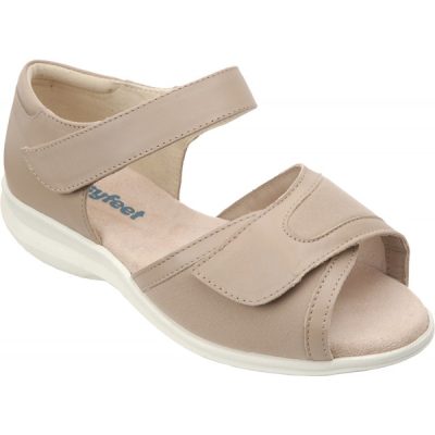 Cosyfeet Taupe Ladies Sandal (Hop)