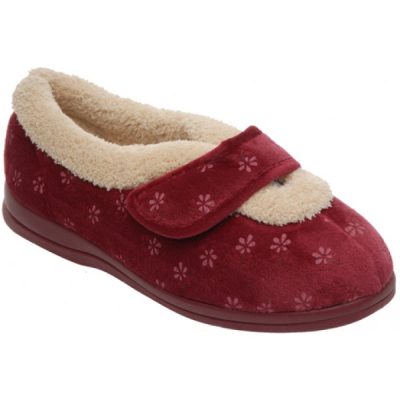 Cosyfeet Burgundy Slipper (Sleepy)