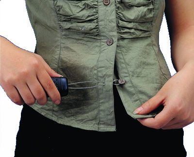 Button Hook with Built-Up Handle